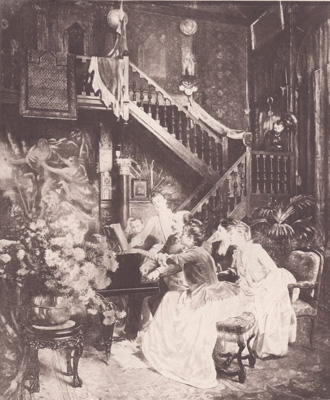 Reading the Score
from the painting by A. Aublet